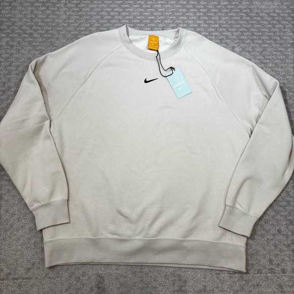 Nike x Nocta Sweatshirt Men XXL TanCenter Swoosh Crewneck Drake FN8160-104